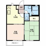 コーポアリス Aの間取り画像