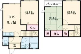 コーポ中島ツウセブンBの間取り画像
