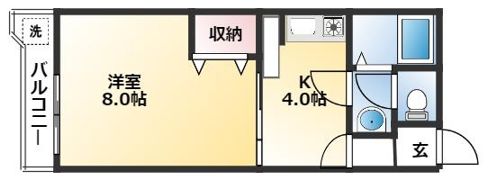 コーポ西村Ⅱの間取り画像