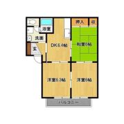 ファミール日の出C棟の間取り画像