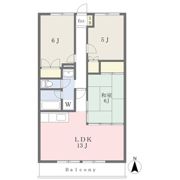 グランディールササヤの間取り画像