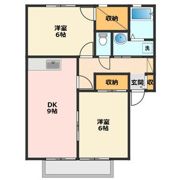 サンビレッジ築捨 Dの間取り画像