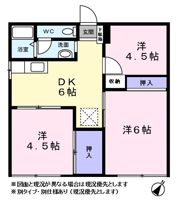 コーポ三晃Aの間取り画像