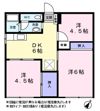 コーポ三晃Aの間取り画像