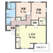 パールタウン岩田43の間取り画像