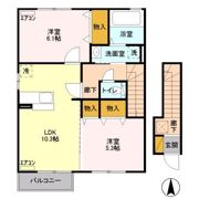 エクレール下栗 Aの間取り画像