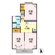 コーポなみまつ Ⅲの間取り画像