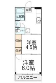 ヤマサイコーポ慈恵の間取り画像