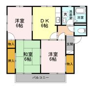 フレグランス三ツ相 B棟の間取り画像