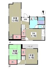 つくば市高見原戸建ての間取り画像