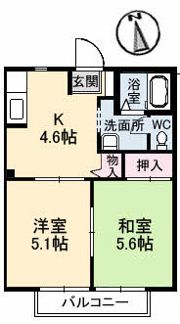 シャーメゾンMIHOの間取り画像