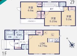 四街道市さちが丘24-1期2号棟の間取り画像