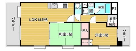 リファレンス箱崎の間取り画像