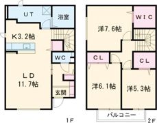CLARIS SUMIYOSHI Aの間取り画像