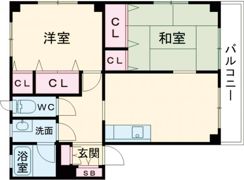 グリーンハイム八幡の間取り画像