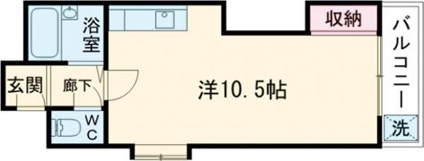 ヴィラ鶴崎の間取り画像