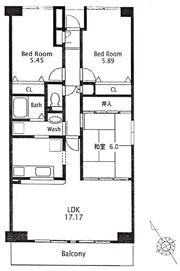 ブリランテけやき台の間取り画像