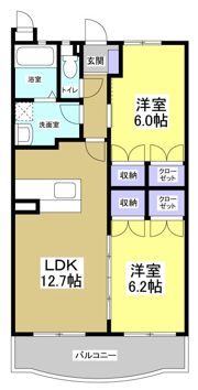 エストメンツ愛野駅の間取り画像