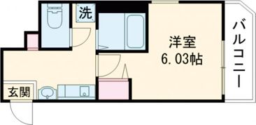 レジデンス長大前の間取り画像
