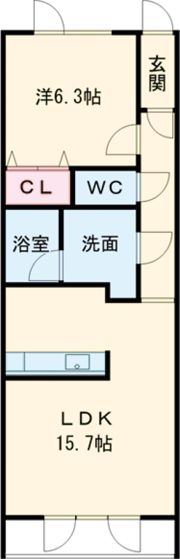 Crest Hokushoの間取り画像