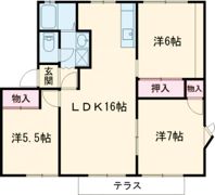 アメニティー住吉Eの間取り画像