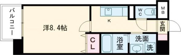 COLAS MIFUNE EASTの間取り画像