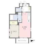 Cherim築地口Ⅲの間取り画像