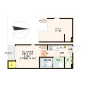 ハーモニーテラス長田の間取り画像