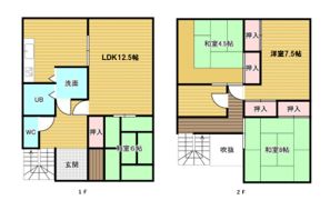 足立借家の間取り画像