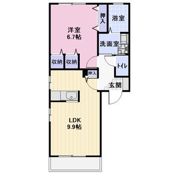 アムールBの間取り画像