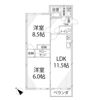 ヘーベル八代の間取り画像