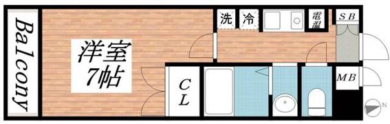 フルール須磨の間取り画像