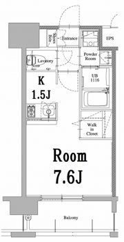 エンクレスト天神LARKの間取り画像