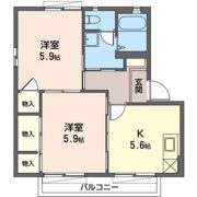 コモンシティ前島Dの間取り画像