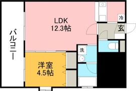 ALIVIO上水前寺の間取り画像