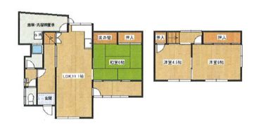 藤ヶ丘1丁目貸家の間取り画像