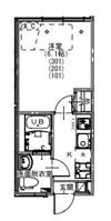 KEIAI RESIDENCE 蒲生(ケイアイレジデンスガモウ)の間取り画像