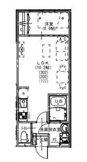 KEIAI RESIDENCE 蒲生(ケイアイレジデンスガモウ)の間取り画像