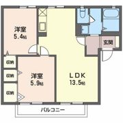 ルピナス千曲 Aの間取り画像