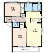 ダンク紺屋の間取り画像