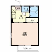 ディアス犀北 Aの間取り画像