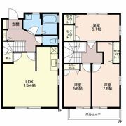 メゾンエスポワール Aの間取り画像