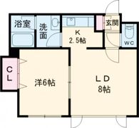 ラ・シャンブル昭和の間取り画像