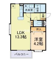 クラランス渡鹿Ⅱの間取り画像