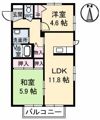 シャーメゾンミストラルの間取り画像