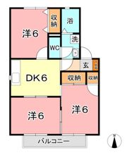 プリムローズ倉敷 Bの間取り画像