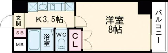ミラージュ大津京の間取り画像