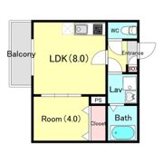 ジーメゾン東大阪寿の間取り画像