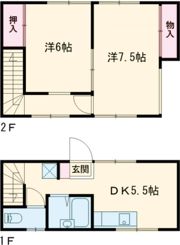 東町テラスハウスの間取り画像