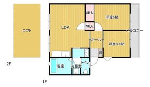 グレースコーポ合川A・B棟の間取り画像